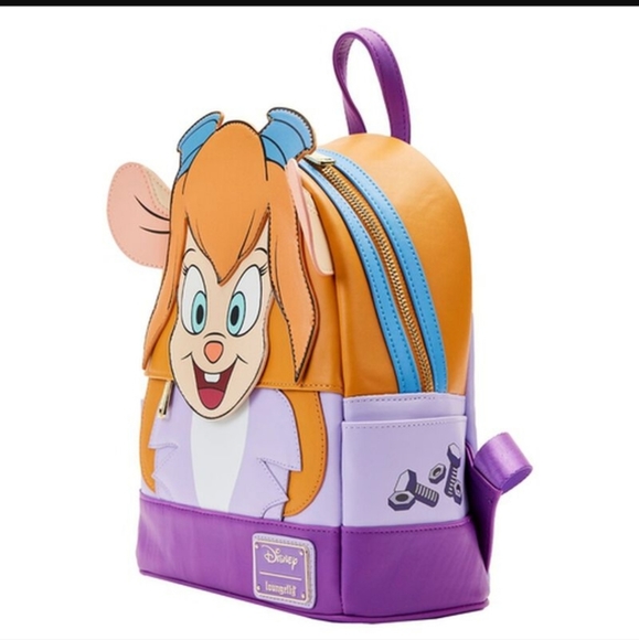 Sac à Dos Loungefly Chip 'n Dale Rescue Rangers - Modèle Officiel, Neuf Avec étiquettes
